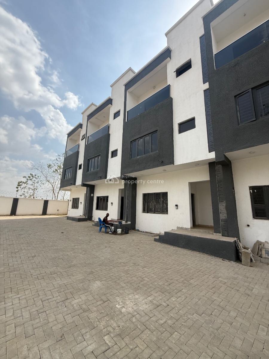 Newly Built & Spacious 4 Bedrooms Terraced Duplex with 2 Living Rooms, Guzape District, Abuja, Terraced Duplex for Sale