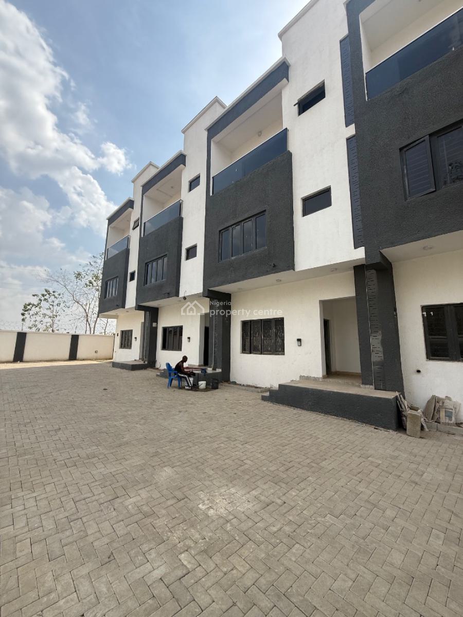 Newly Built & Spacious 4 Bedrooms Terraced Duplex with 2 Living Rooms, Guzape District, Abuja, Terraced Duplex for Sale
