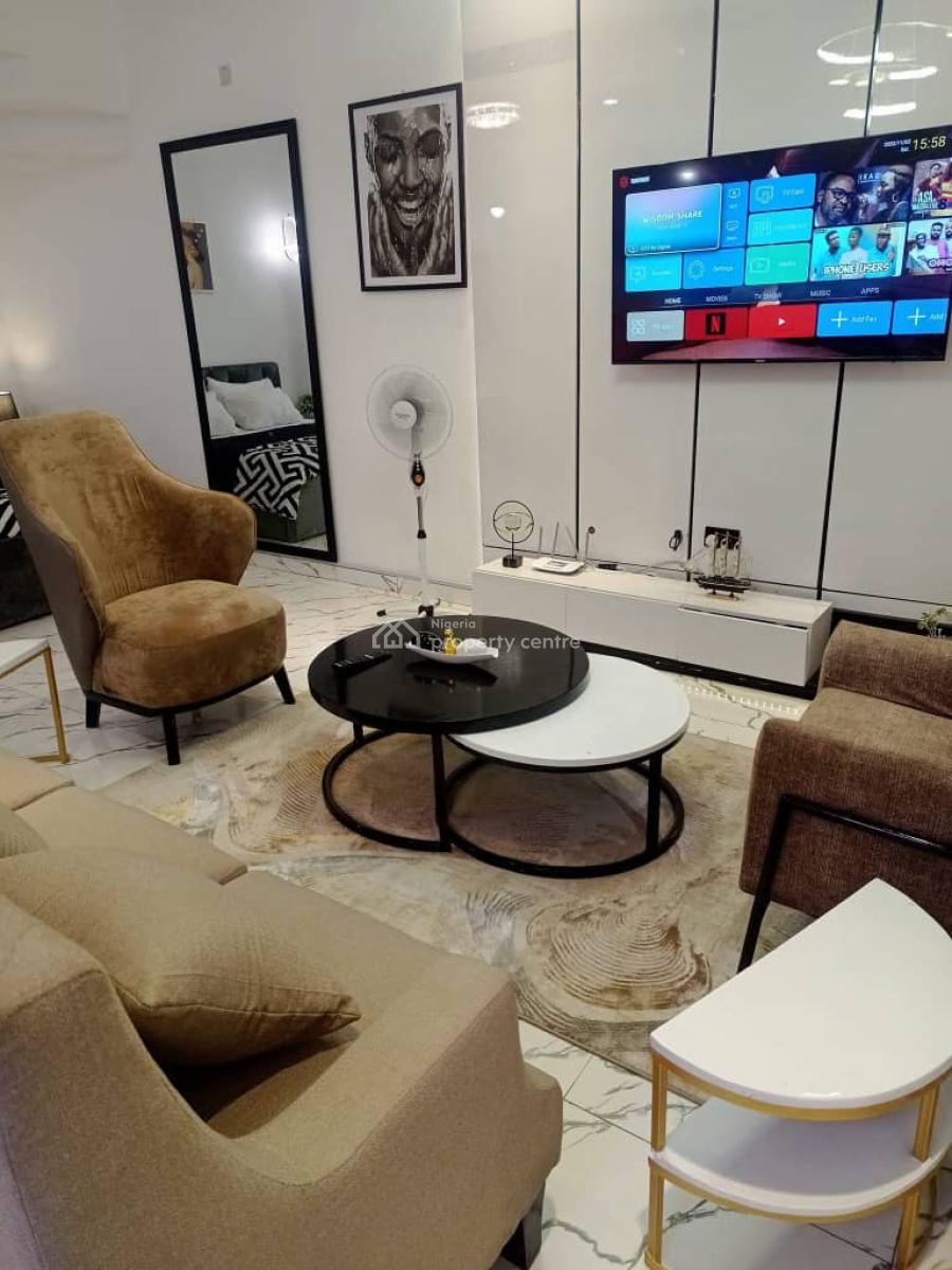 Fully Furnished Studio Apartment with 24/7 Power Supply, Chevy View Estates Chevron, Lekki, Lagos, Self Contain (single Rooms) for Rent