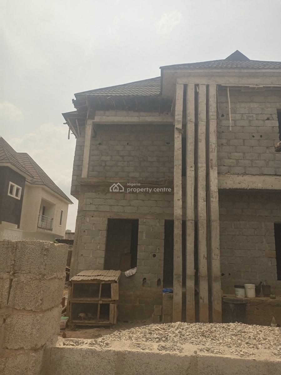 5 Bedroom Full Detached Duplex 2 Living Rooms Main and Private Living, Fo1 Layout, Kubwa, Abuja, Detached Duplex for Sale