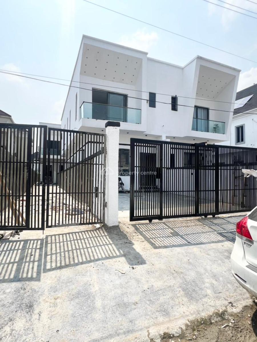 Exquisite 4 Bedroom Semi - Detached Duplex with Bq in a Secured Estate, Chevron, Lekki, Lagos, Semi-detached Duplex for Sale