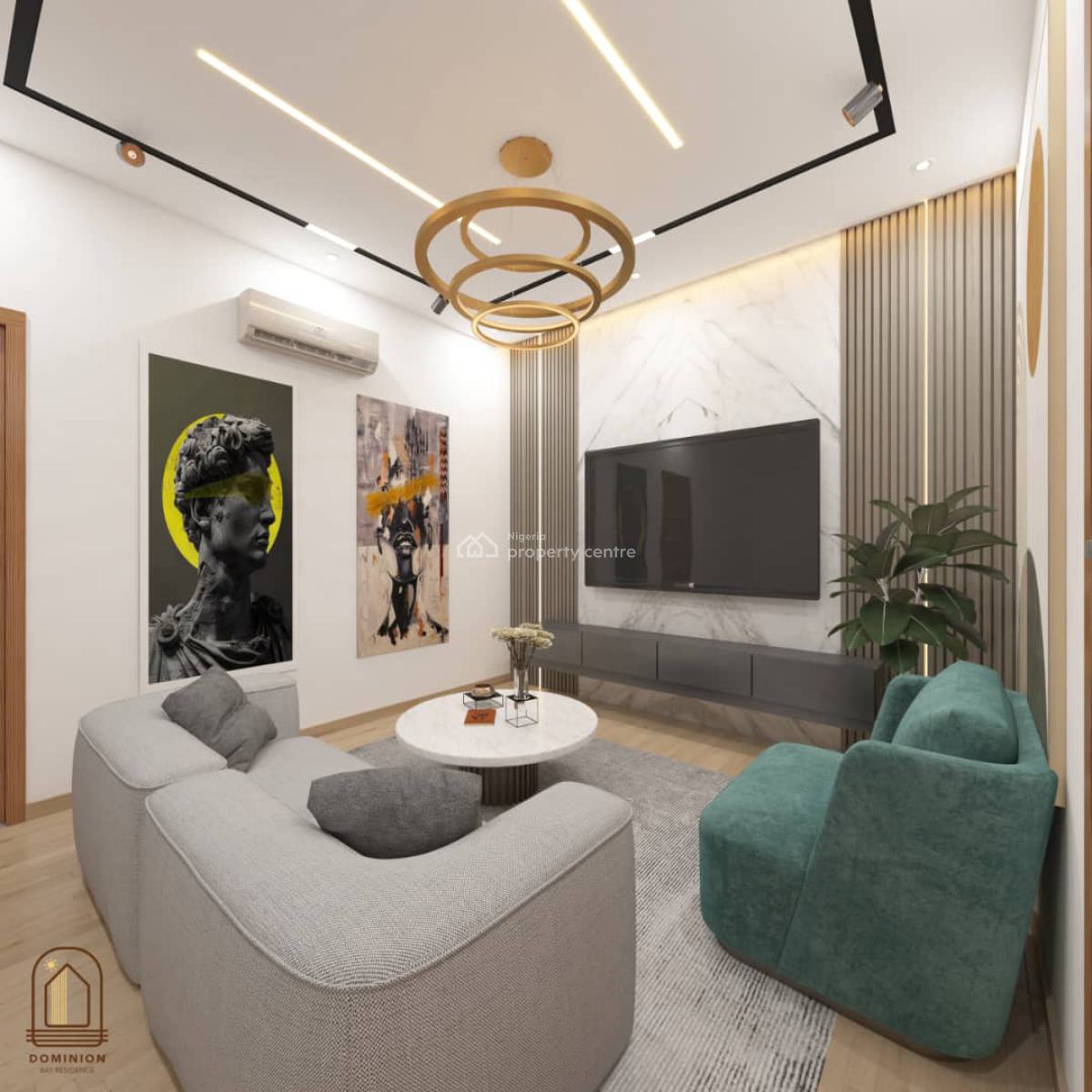 Own Secure Coastal Property Near Vi  Dominion Bay Residence, Atican Beach Resort, 15 Mins From Vi,lagos–calabar Coastal Road,, Lekki, Lagos, Terraced Duplex for Sale