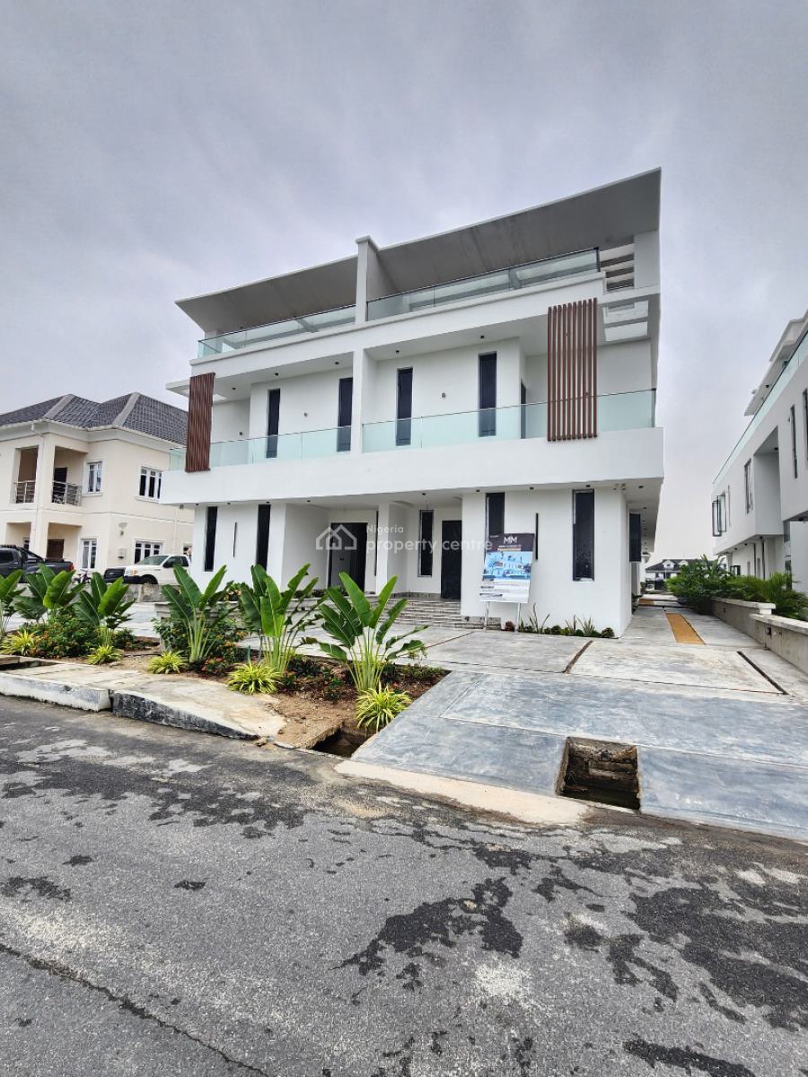 Luxury 5 Bedroom Semi Detached Duplex with Bq, Pool, Cinema, Rooftop, Cowrie Creek Estate, Ikate, Lekki, Lagos, Semi-detached Duplex for Sale