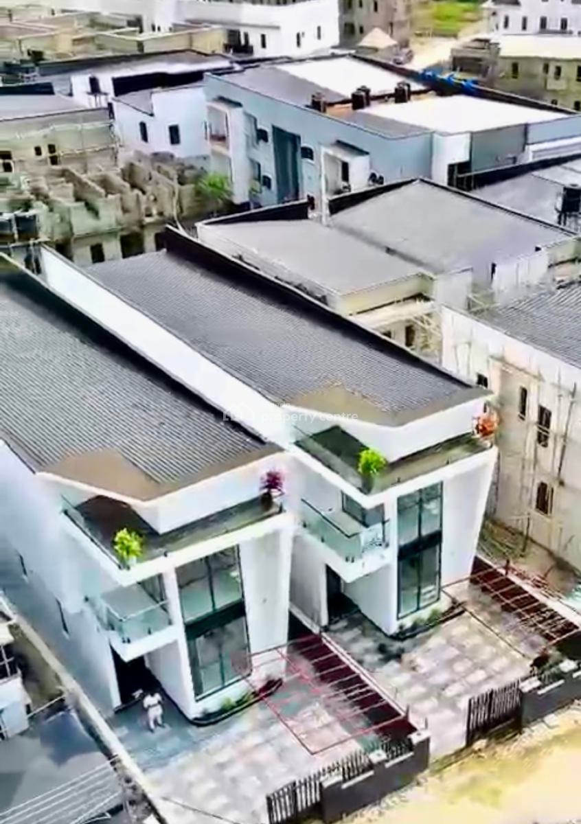 Aesthetically Brand New 5 Bedroom with B Q, Pool, Solar and Inverter, Sangotedo, Ajah, Lagos, Detached Duplex for Sale