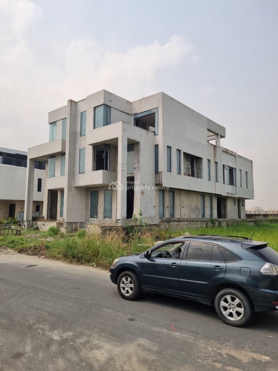 80% Completed 2 Units of Carcass 5 Bedroom Semi-detached Pool & Cinema, Cowrie Creek Estate, Ikate, Lekki, Lagos, Semi-detached Duplex for Sale