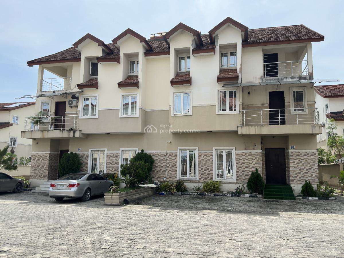 4 Bedroom Semi-detached Duplex with Bq & Study, Cooplag Gardens Estate, Lafiaji, Lekki, Lagos, Semi-detached Duplex for Sale