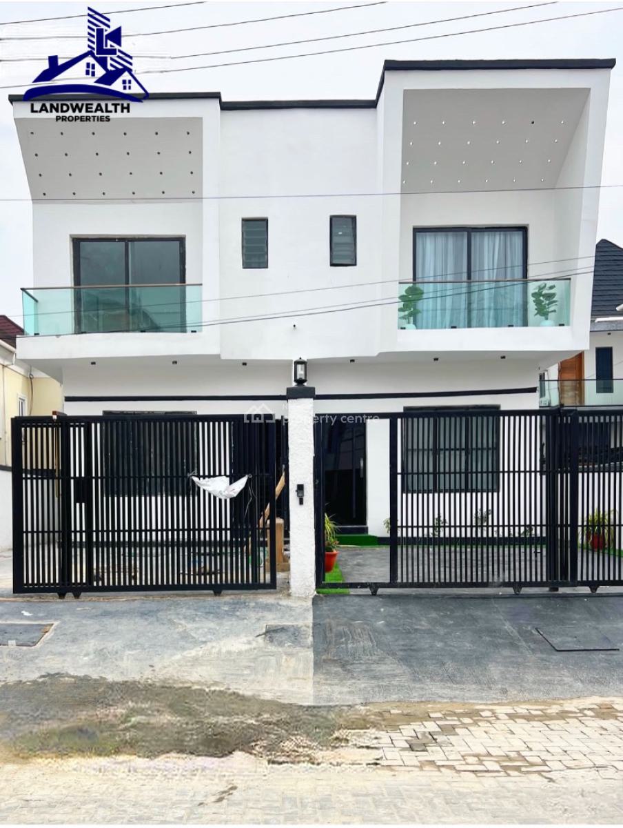 Newly Built 4 Bedroom Semi-detached Duplex with Bq, Chevron, Lekki, Lagos, Semi-detached Duplex for Sale