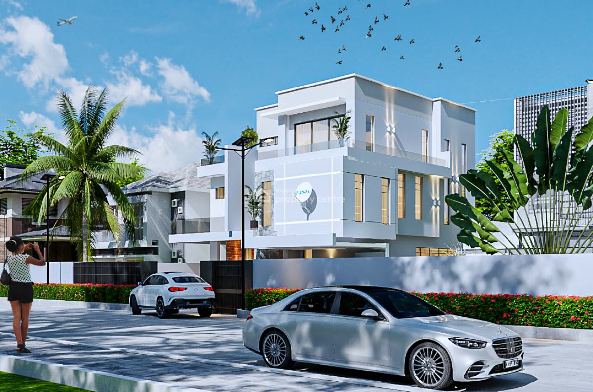 95% Completed Luxury 5 Bedroom Detached Cinema Room, Rooftop Terrace, Secured Estate , Directly Facing The Coastal Road, Ajah, Lagos, Detached Duplex for Sale