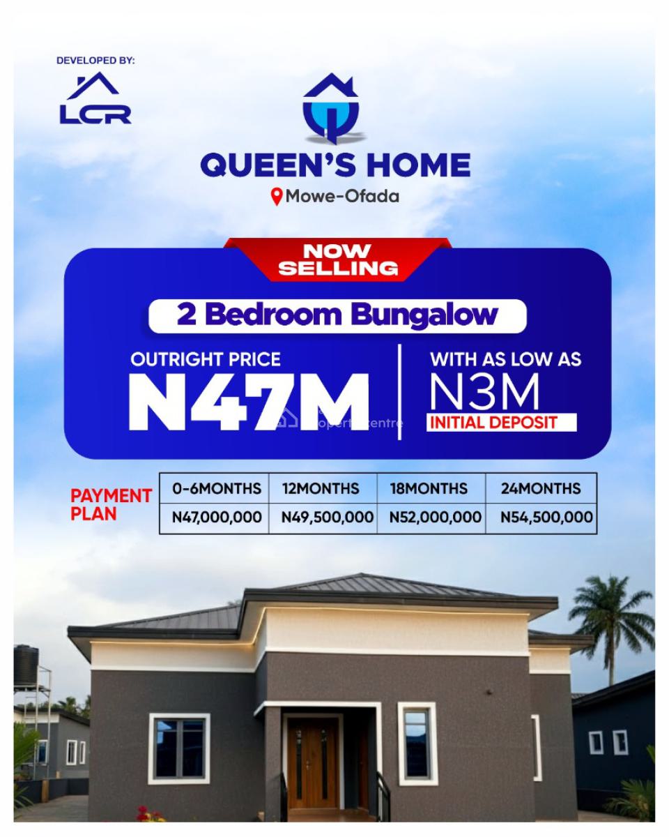 Own an Affordable Bungalow in a Serene and Secure Environment, Mowe Ofada, Ogun, Detached Bungalow for Sale