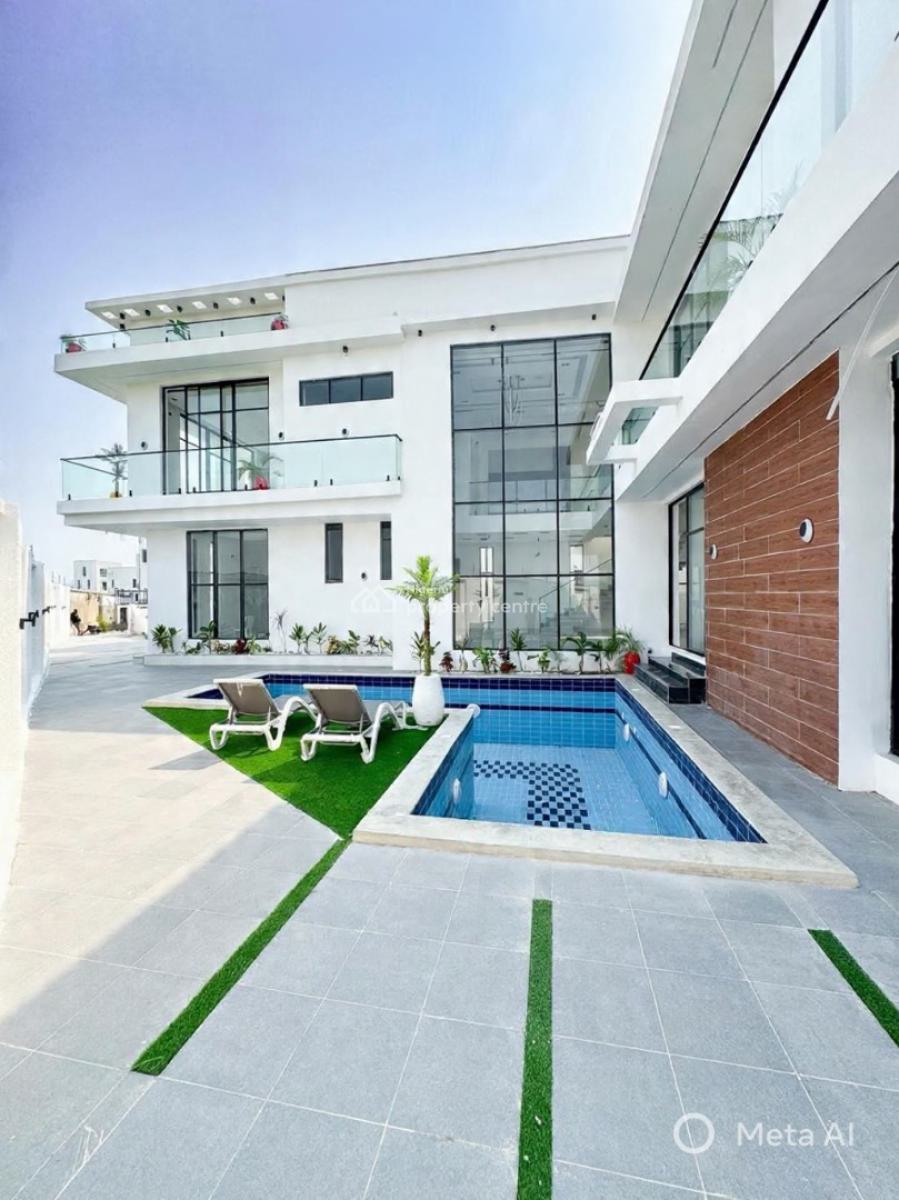 Lovely 5 Bedroom Detached Duplex with Swimming Pool and Bq, Chevron, Lekki, Lagos, Detached Duplex for Sale