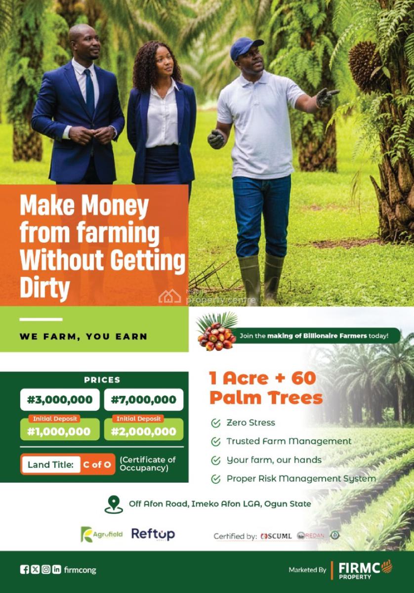 High Roi in Acres and Hectares of Farm Land, Palm Crest, Abeokuta North, Ogun, Commercial Land for Sale