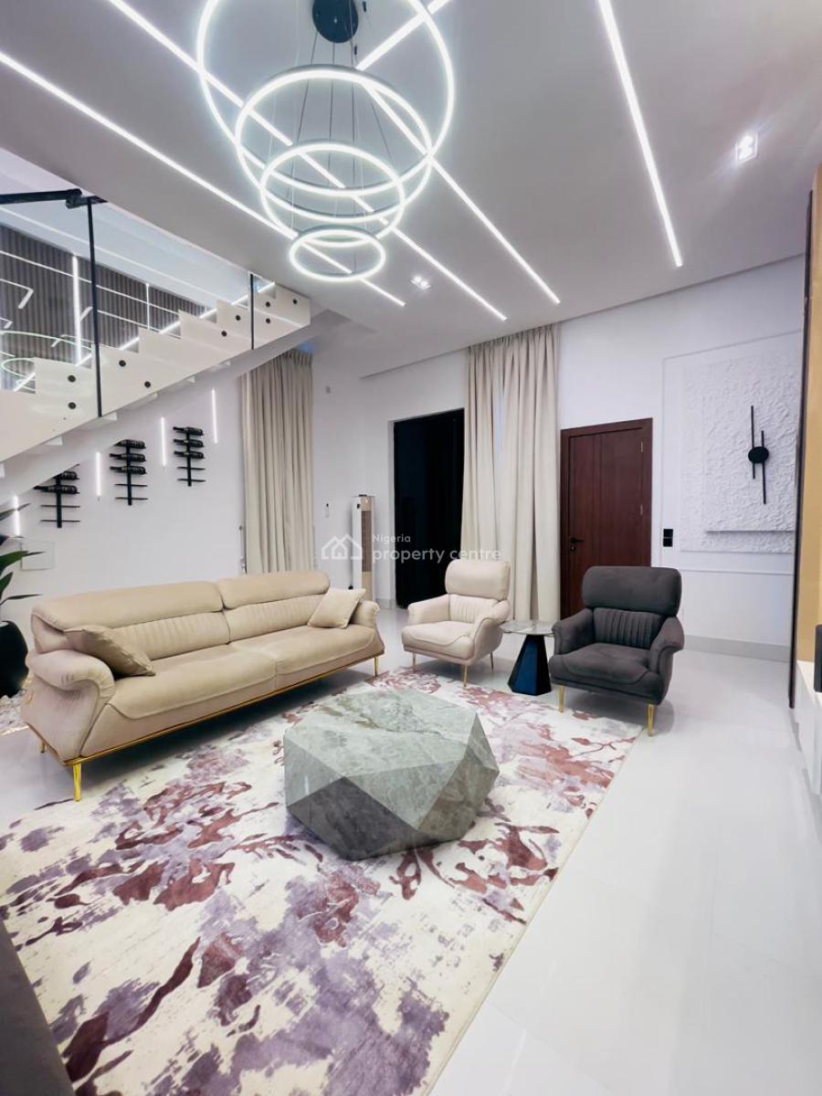 Beautifully Furnished 4 Bedroom Detached Duplex with Pool and Bq, Ajah, Lagos, House for Rent