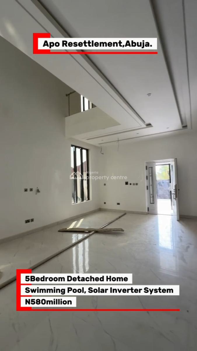 5 Bedroom Detached Duplex with a Room Bq, Apo Resettlement, Apo, Abuja, Detached Duplex for Sale