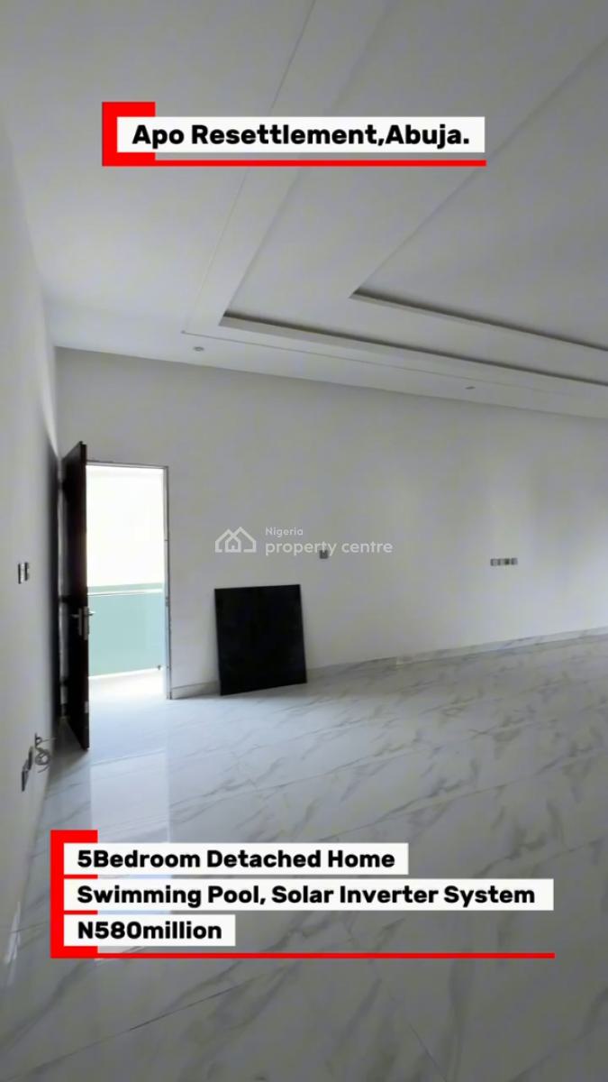 5 Bedroom Detached Duplex with a Room Bq, Apo Resettlement, Apo, Abuja, Detached Duplex for Sale