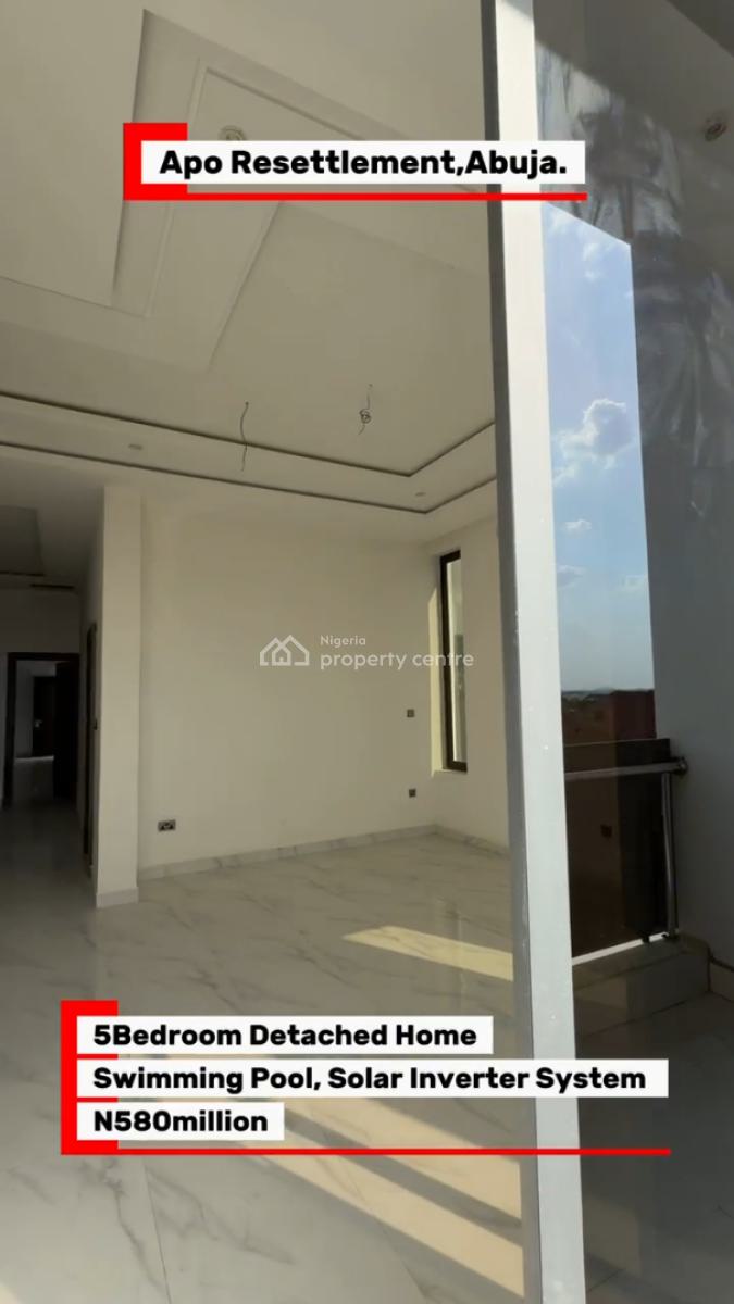 5 Bedroom Detached Duplex with a Room Bq, Apo Resettlement, Apo, Abuja, Detached Duplex for Sale