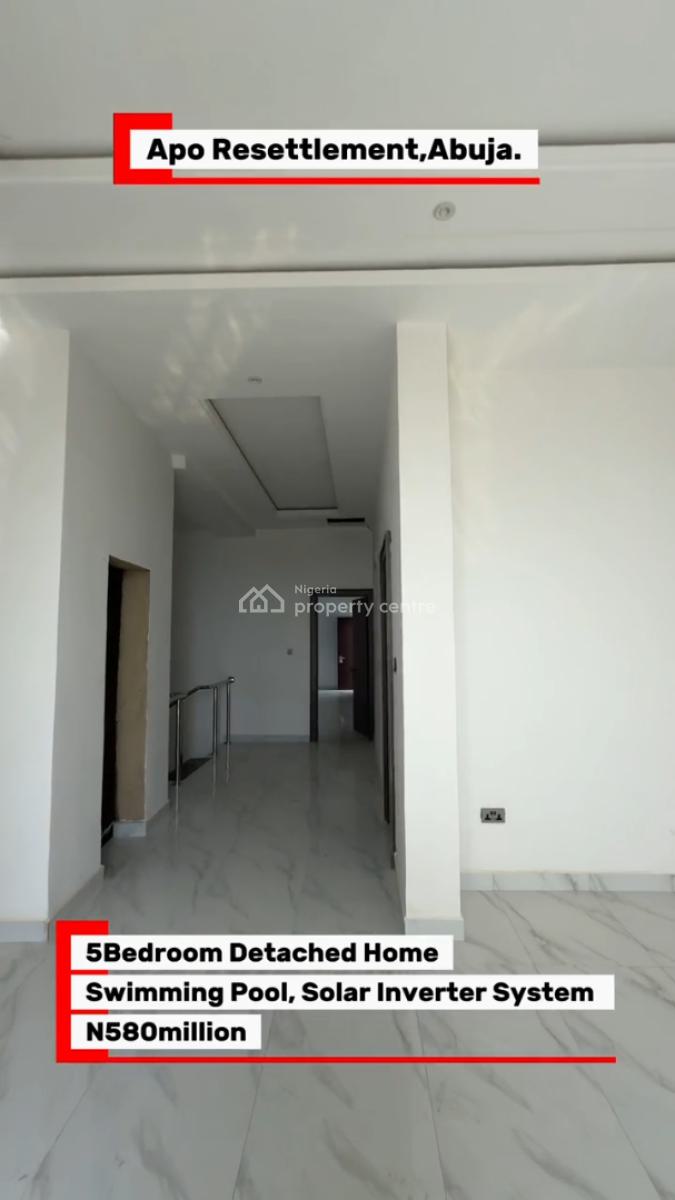 5 Bedroom Detached Duplex with a Room Bq, Apo Resettlement, Apo, Abuja, Detached Duplex for Sale