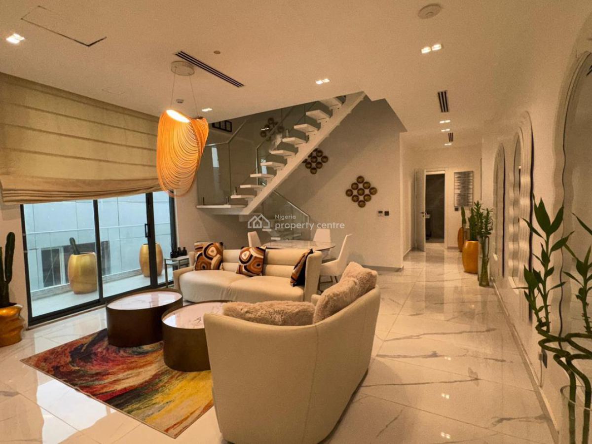 P4 -- Luxury 3-bedroom Maisonette on The 5th & 6th Floor, Lekki Phase 1, Lekki, Lagos, Flat / Apartment Short Let