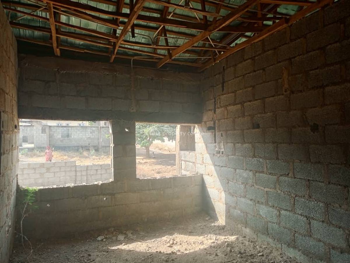 3 Bedrooms Bungalow Carcass on 600 Sqm, Orozo, Abuja, Detached Bungalow for Sale