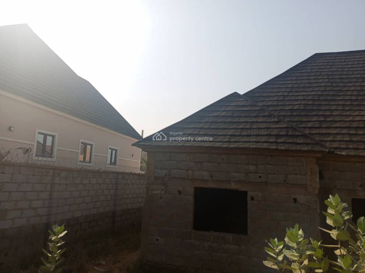 3 Bedrooms Bungalow Carcass on 600 Sqm, Orozo, Abuja, Detached Bungalow for Sale