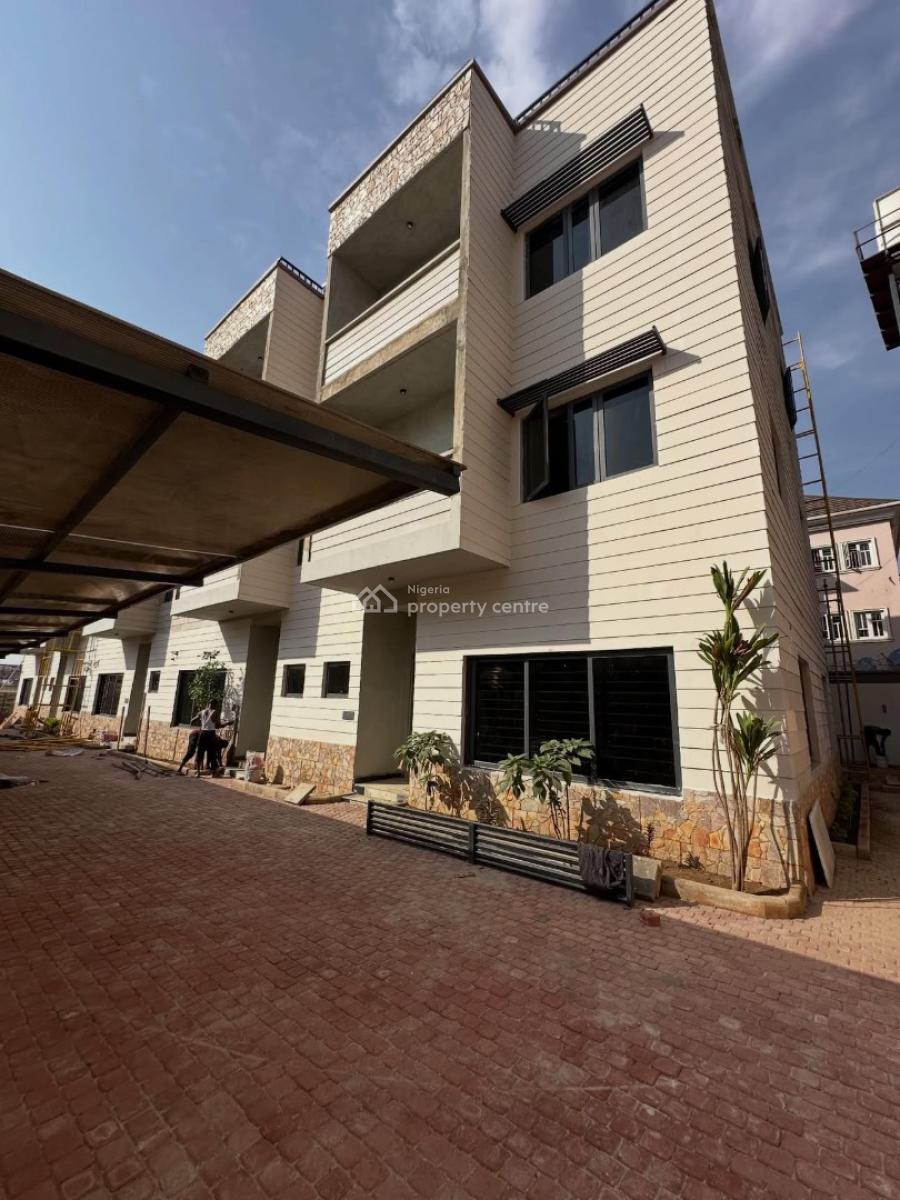 Smart 4 Bedroom Terrace with 2 Living Room,rooftop Lounge and a Bq, Wuye, Abuja, Terraced Duplex for Sale