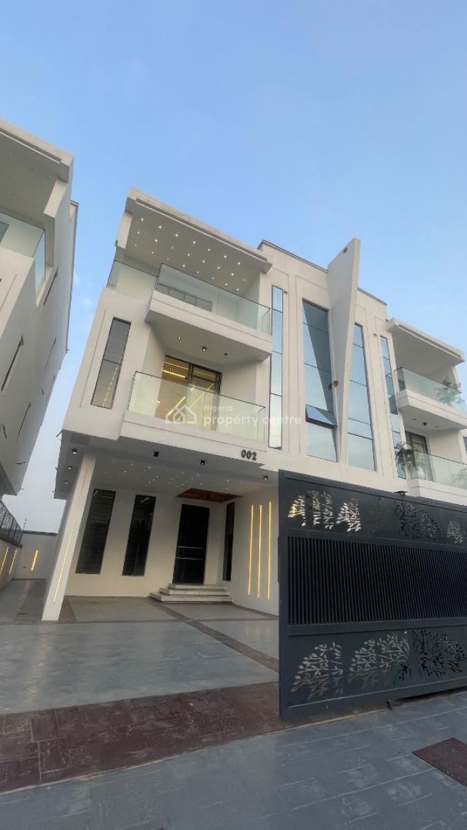 Semi - Detached  4 Bedroom Automated Duplex + Bq in a Quiet Estate, in a Flood Free  / Peaceful Estate, Agungi, Lekki, Lagos, Semi-detached Duplex for Sale