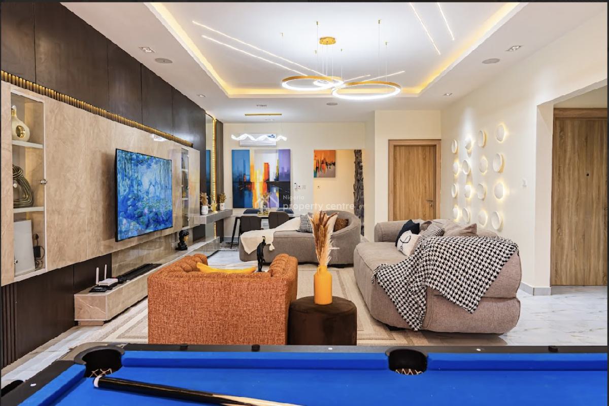 2 Units of Luxury 3 Bedroom with Swimming Pool, Gym, Ps5, & Snooker, Central Mosque, Lekki Phase 1, Lekki, Lagos, Flat / Apartment Short Let