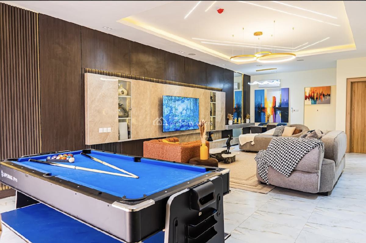 2 Units of Luxury 3 Bedroom with Swimming Pool, Gym, Ps5, & Snooker, Central Mosque, Lekki Phase 1, Lekki, Lagos, Flat / Apartment Short Let