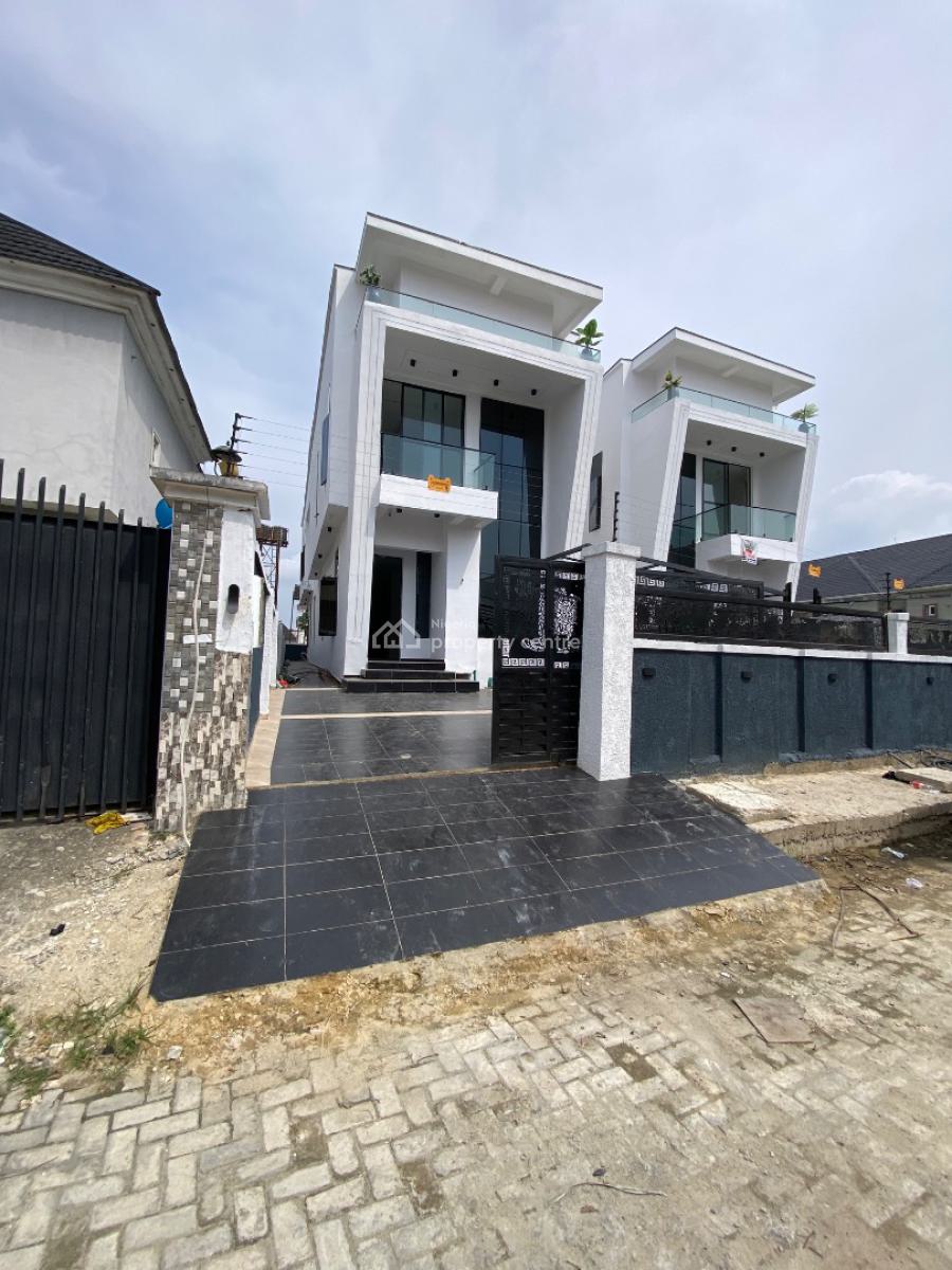 Smart Home 5bedroom Duplex Comes with Swimming Pool Plus Bq, By Blenco Supermarket, Before Shoprite, Sangotedo, Ajah, Lagos, Detached Duplex for Sale