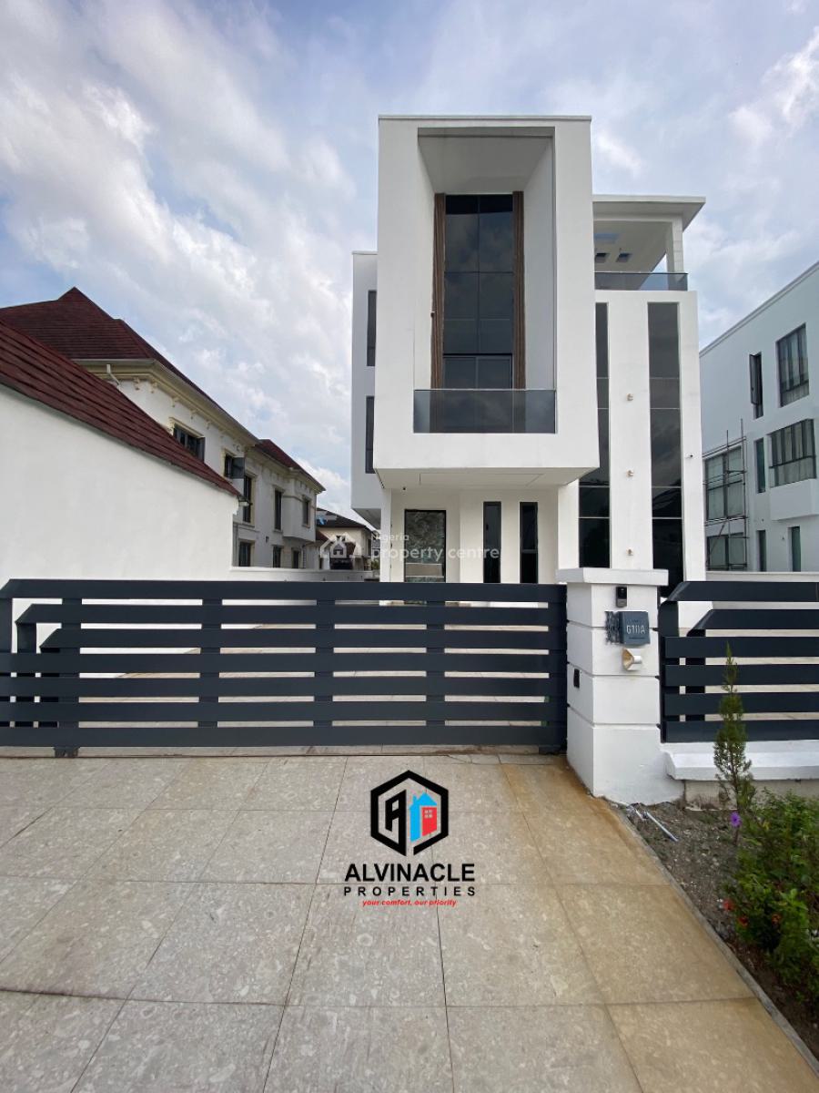 Well Fitted 5 Bedroom Smart Home with Elevator, Pinnock Beach, Osapa, Lekki, Lagos, Detached Duplex for Sale