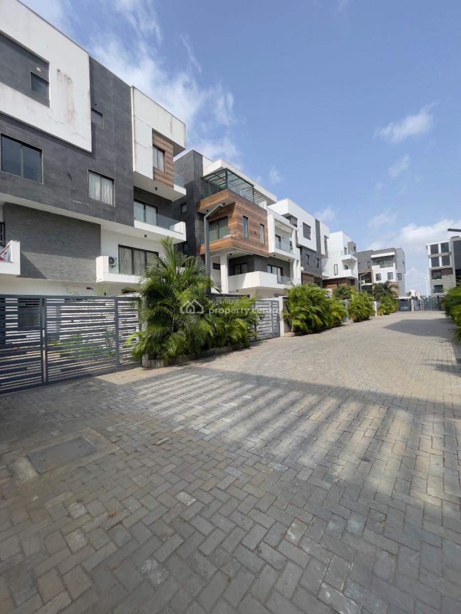 Luxury 5 Bedroom Semi Detached with Elevator, and Bq, Banana Island, Ikoyi, Lagos, Semi-detached Duplex for Rent