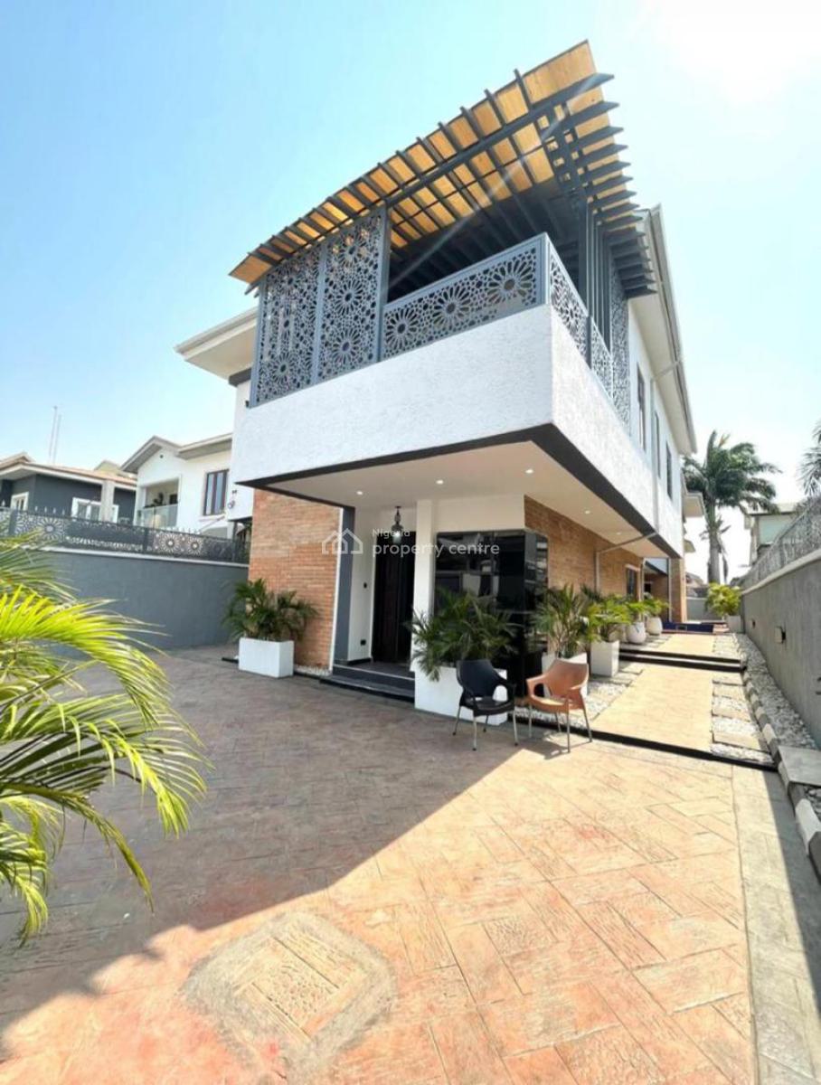 Magnificent Self-service 5 Bedroom Fully Detached House with Pool, Lekki Phase 1, Lekki, Lagos, Detached Duplex for Rent