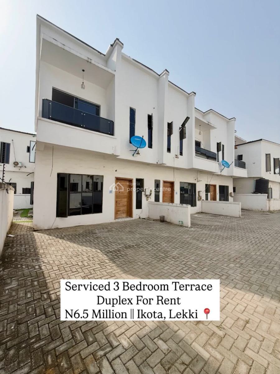 Beautiful Luxury 3 Bedroom Terrace Duplex, Ikota, Lekki, Lagos, Terraced Duplex for Rent