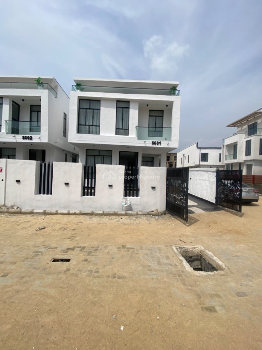 Bran New 5 Bedrooms Detached Duplex with Bq, Chevron Lekki /private Estate, Lekki Phase 2, Lekki, Lagos, Detached Duplex for Sale