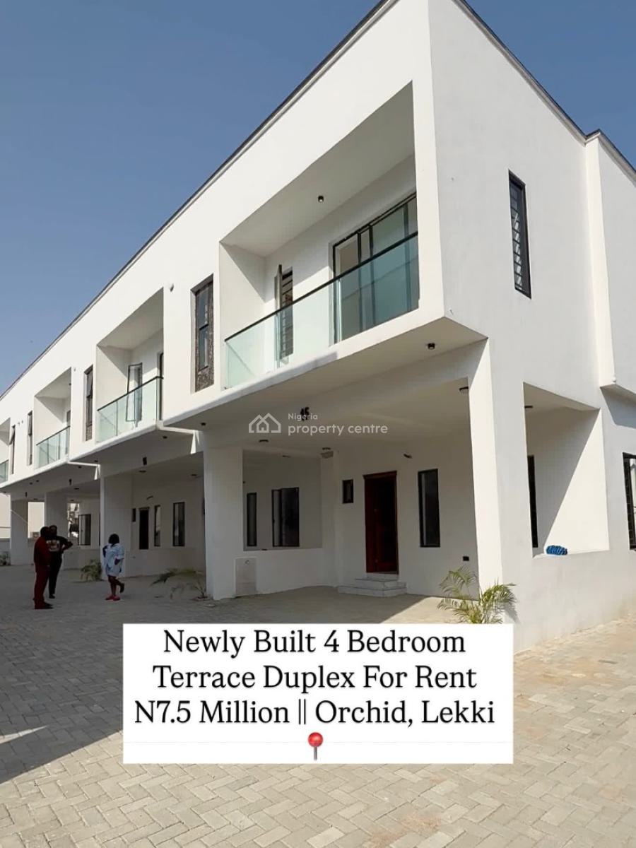 Beautiful Luxury 4 Bedroom Semi Detached Duplex with Bq, Orchid Road, Lekki, Lagos, Semi-detached Duplex for Rent