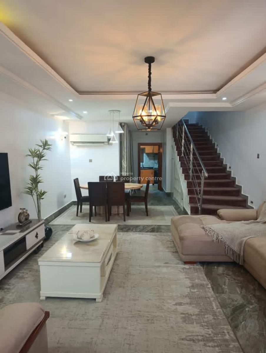 Well Refurbished 4 Bedroom Fully Furnished Terrace Duplex,bq, Katampe Extension, Katampe, Abuja, Terraced Duplex for Rent