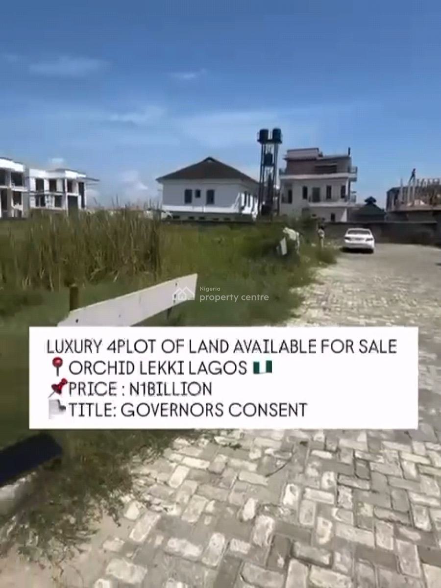 4 Standard Plots of Land in an Estate Before The Roundabout About, Orchid Road, Lekki, Lagos, Residential Land for Sale