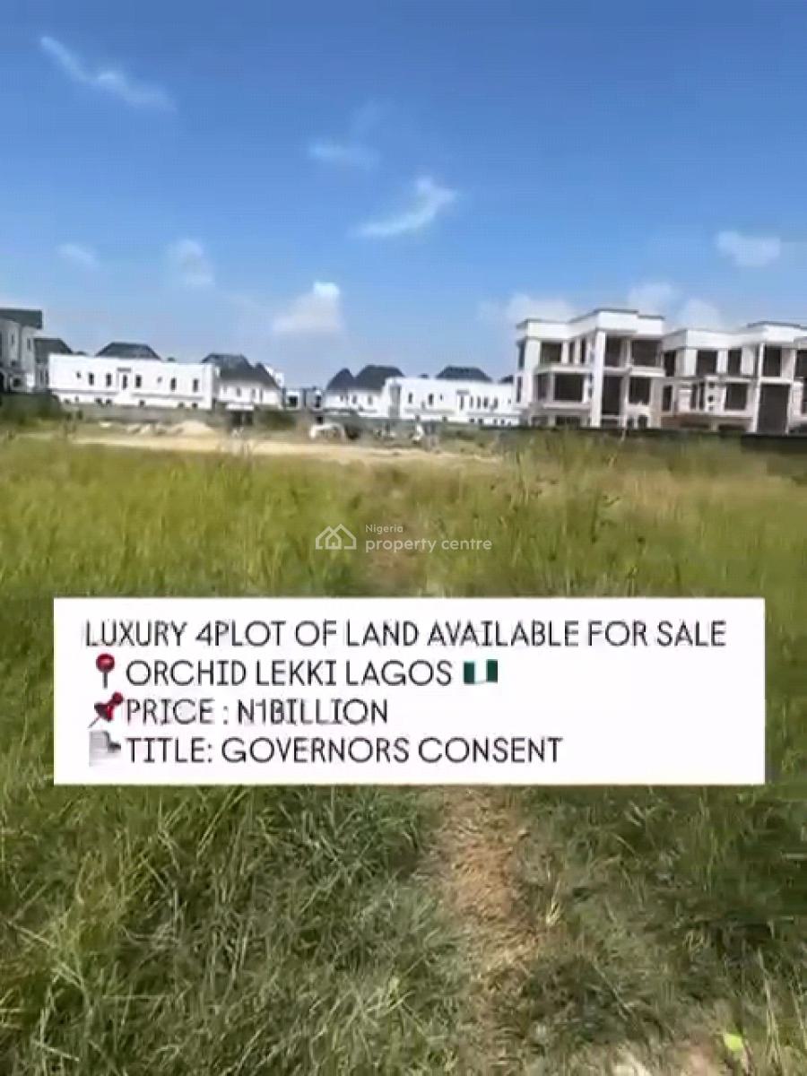 4 Standard Plots of Land in an Estate Before The Roundabout About, Orchid Road, Lekki, Lagos, Residential Land for Sale