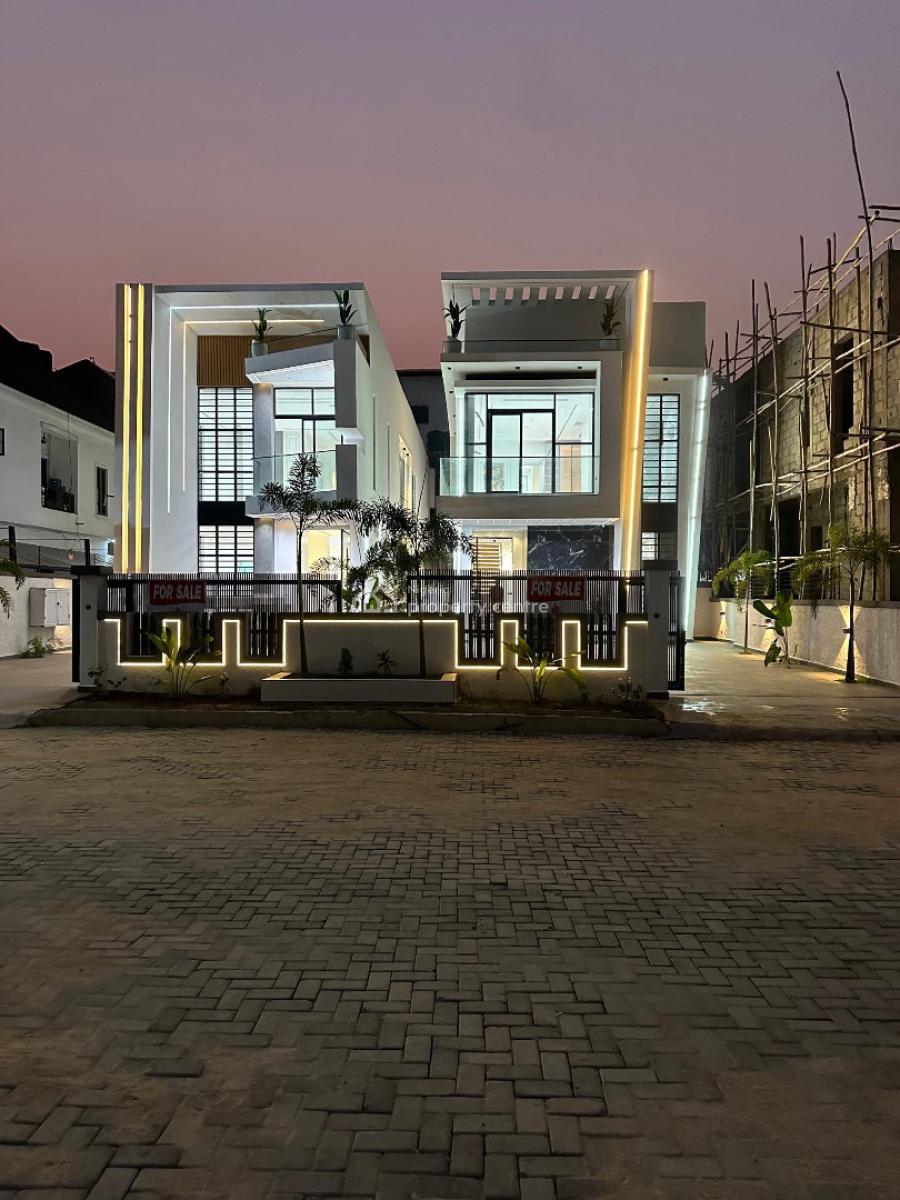 Uniquely Crafted 5 Bedroom Detached Duplex with Bq and Swimming Pool, Chevron, Lekki, Lagos, Detached Duplex for Sale