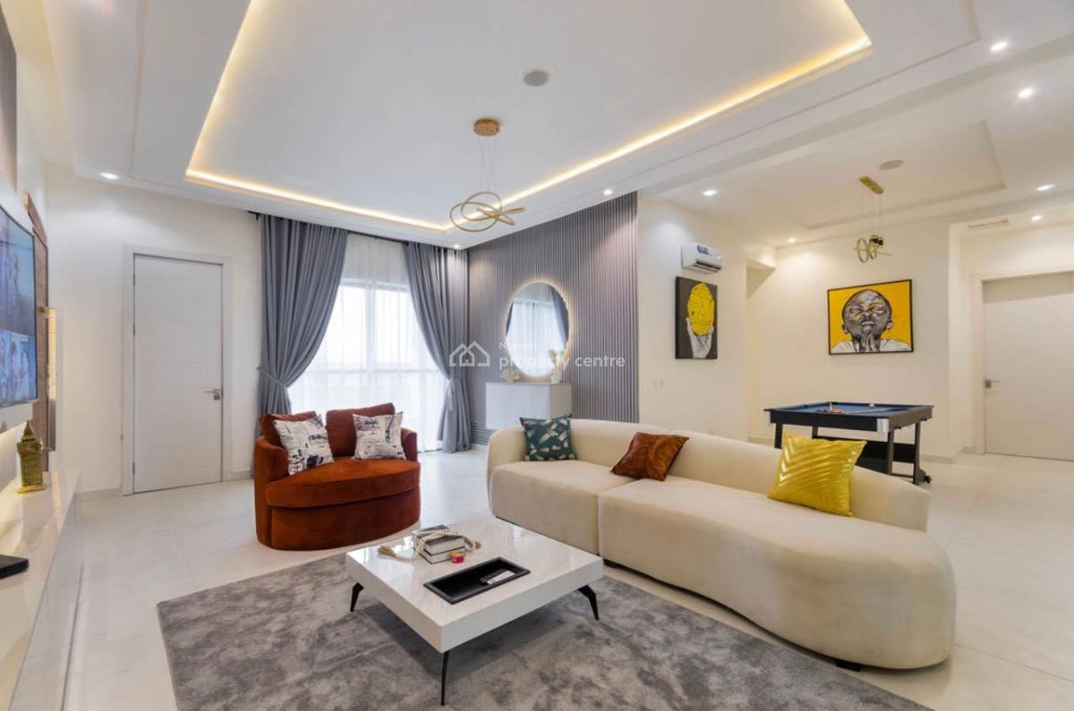 Fully Furnished 3 Bedroom Apartment with Bq, Atlantis 3 Estate, Ologolo, Lekki, Lagos, Flat / Apartment for Rent