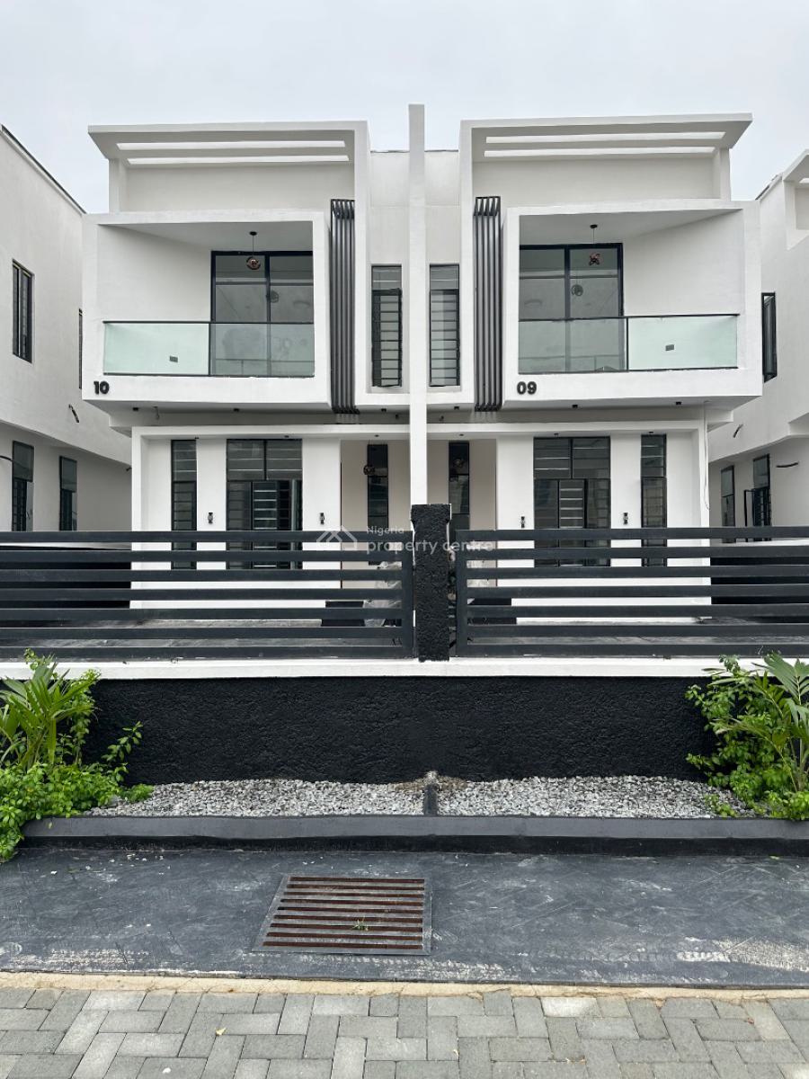 Contemporary 4 Bedroom Semi Detached with Bq, Idado, Lekki, Lagos, Semi-detached Duplex for Rent
