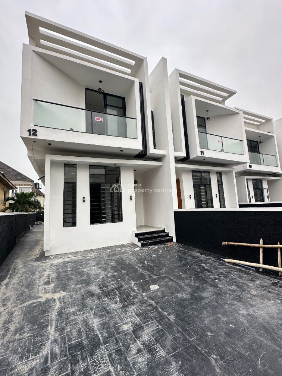 Contemporary 4 Bedroom Semi Detached with Bq, Idado, Lekki, Lagos, Semi-detached Duplex for Rent