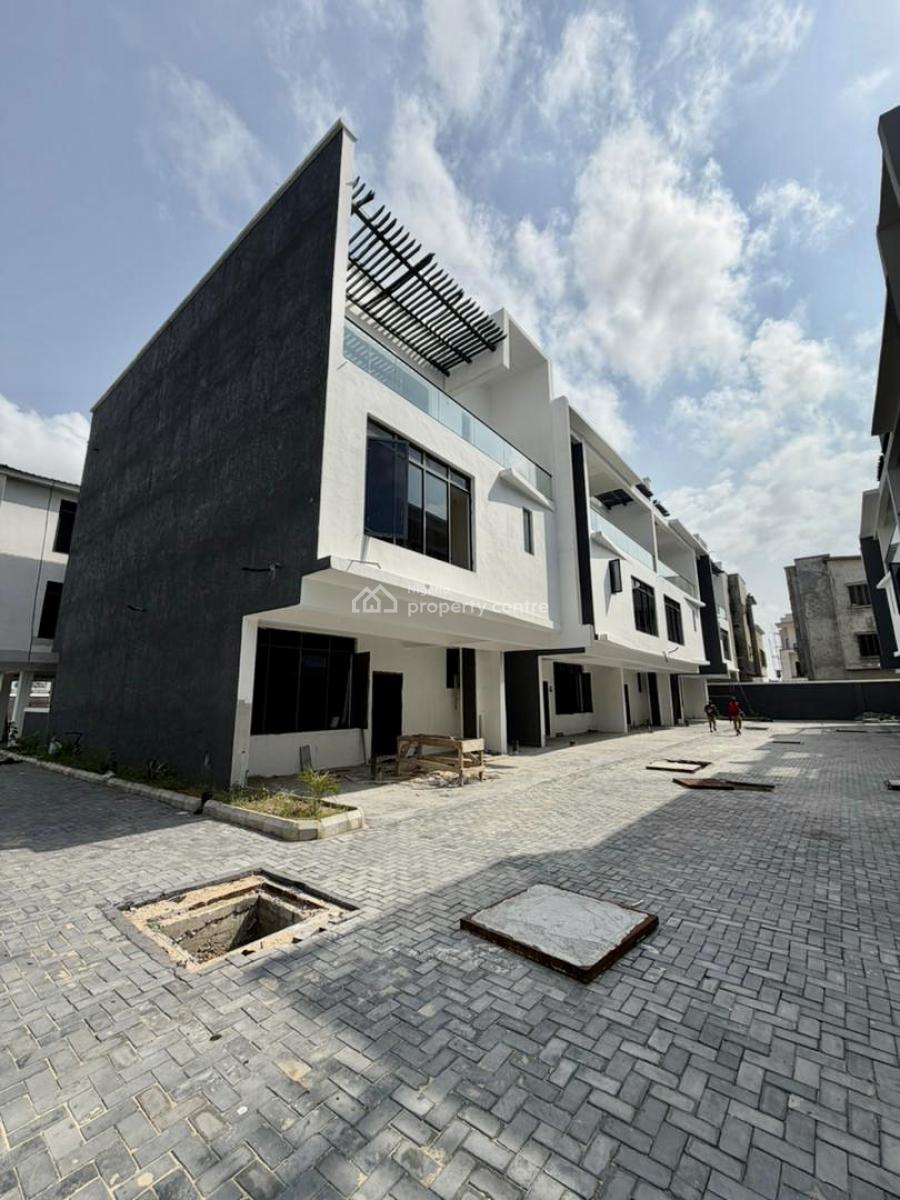 Good Deal! Newly Built 4 Bedroom Terrace Duplex with a Pool, Lekki Phase 1, Lekki, Lagos, Terraced Duplex for Sale