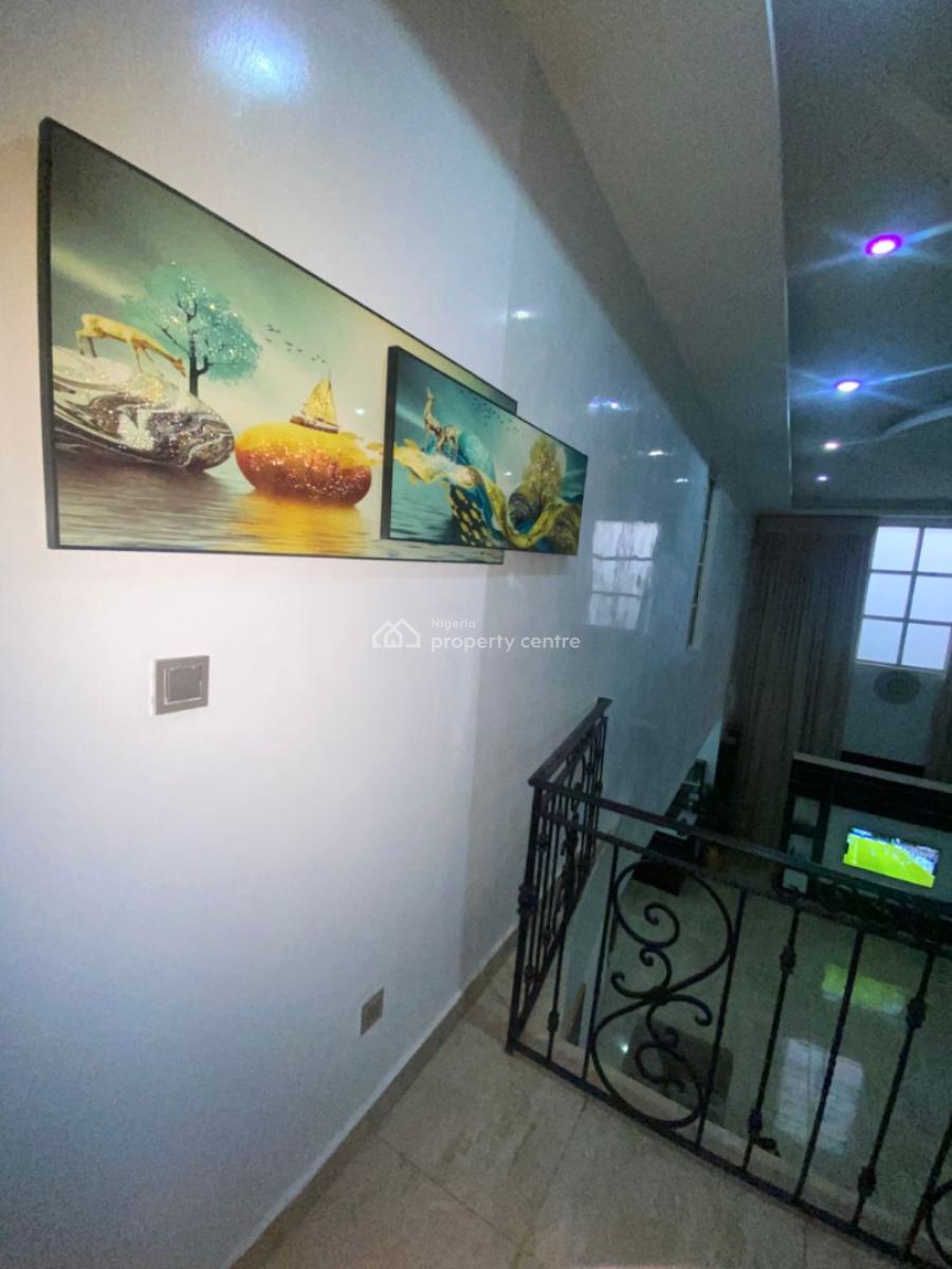 Partly Furnished 5 Bedrooms Detached Duplex with Pool & Inverter, Lakeview Estate, Orchid Road, Lekki, Lagos, Detached Duplex for Rent