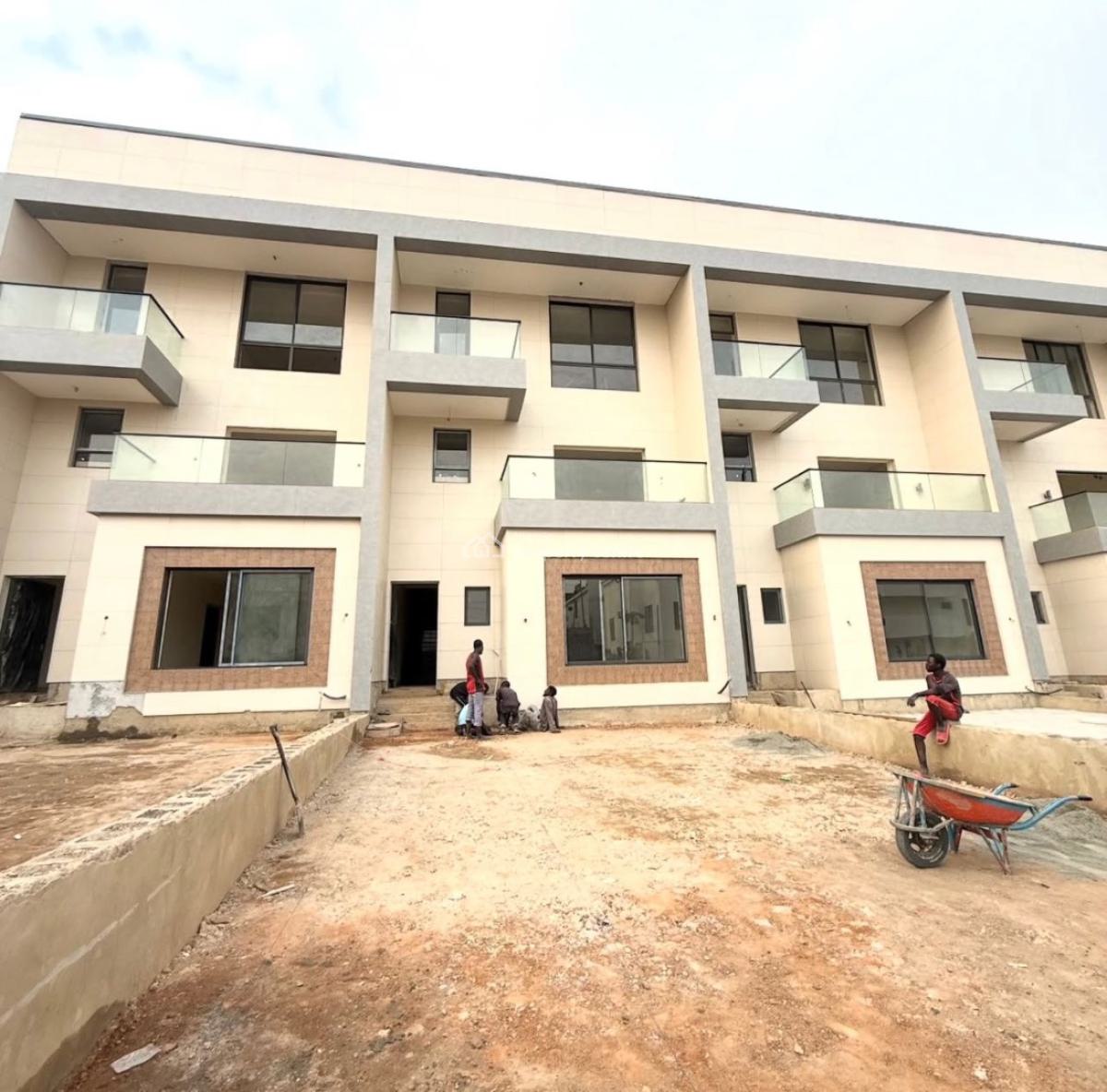 Premium Finished 4 Bedroom Townhouse with Bq in a Serene Environment, Katampe Extension, Katampe, Abuja, Terraced Duplex for Sale