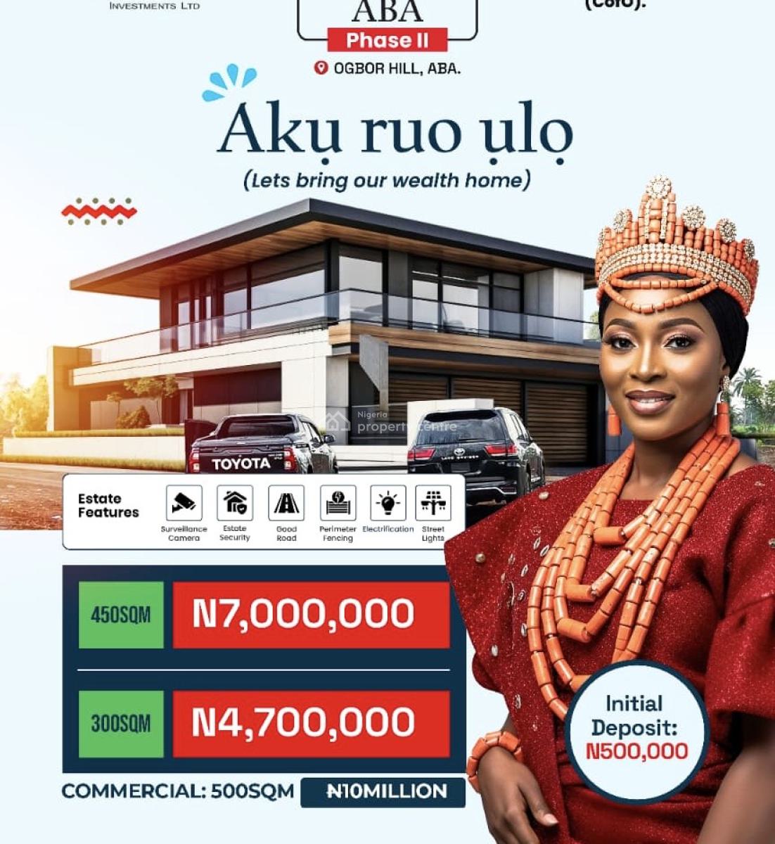 Affordable and Verified Dry Land, Landview City 20min Drive to Ultra Modern Mechanic Village Ogbor-hill, Aba, Abia, Mixed-use Land for Sale