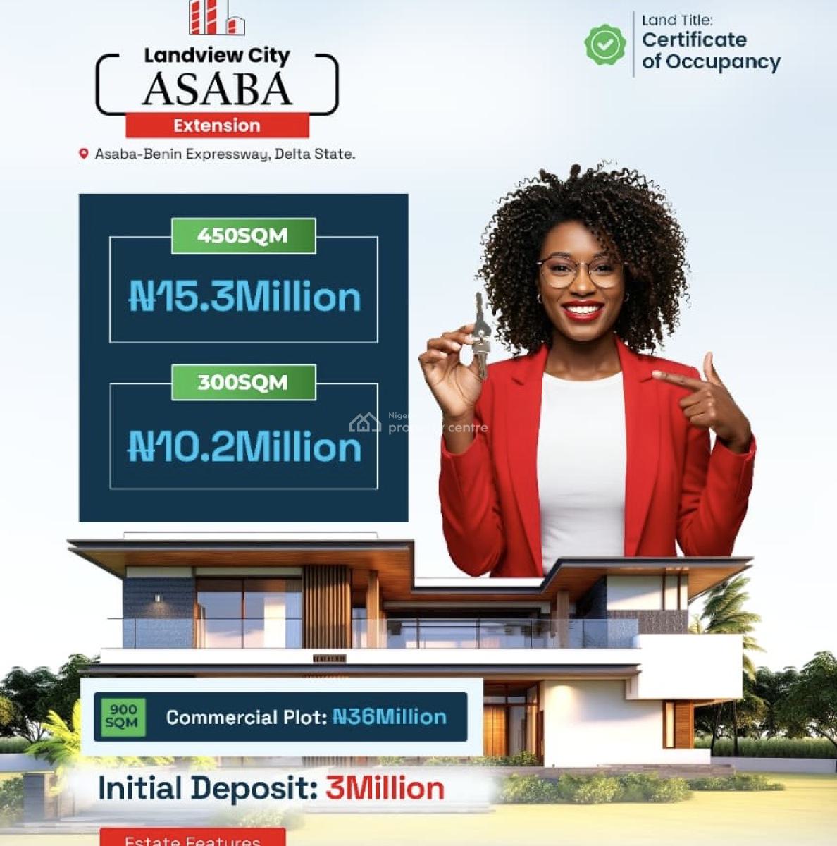 Affordable and Verified Dry Land, Landview Extension Located 20mins Drive to Wintech Industry, Asaba, Delta, Mixed-use Land for Sale