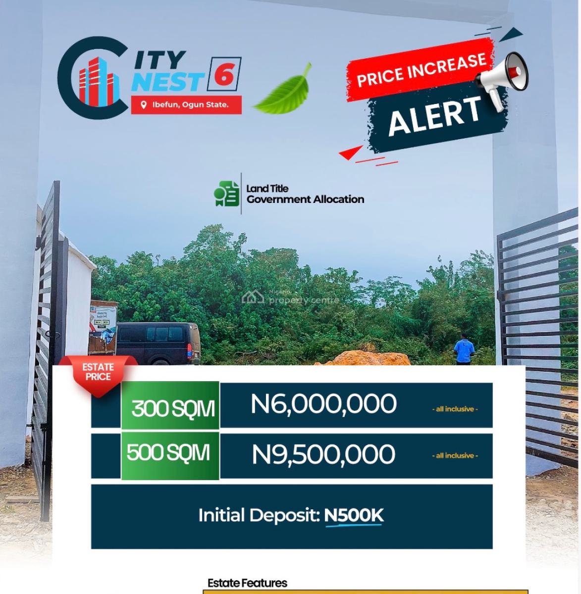 Affordable and Verified Dry Land, City Nest Estate Located Along Epe Ijebu-ode Expressway, Ijebu East, Ogun, Mixed-use Land for Sale