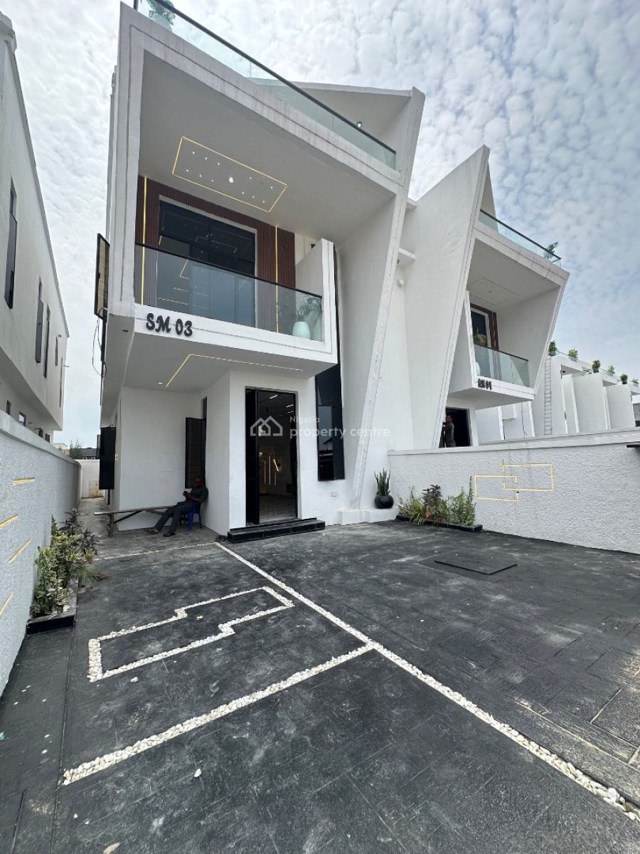 Beautifully Built 4 Bedroom Semi Detached Duplex with Bq, Ikota, Lekki, Lagos, Semi-detached Duplex for Sale