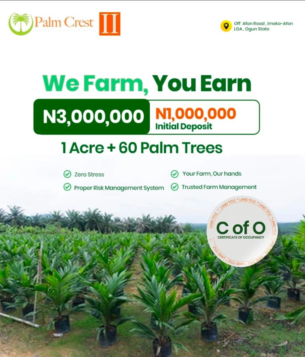 Agro Farming  Land, Ifo, Ogun, Commercial Land for Sale