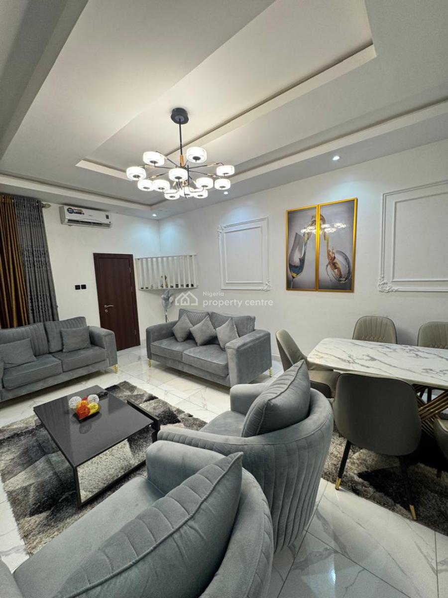 Newly Built Furnished & Serviced 3 Bedrooms Apartment Upstairs, Off Freedom Way Close to Admiralty Way, Lekki Phase 1, Lekki, Lagos, Flat / Apartment for Rent